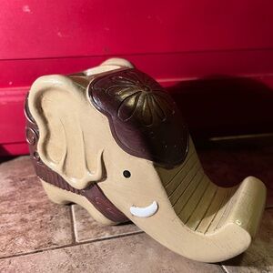 Pen Pencil Holder with Phone Stand Coolbros Elephant Shaped Resin Desk Weight